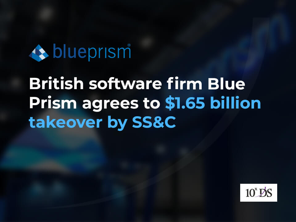 Blue Prism agrees to $1.65 billion takeover by SS&C