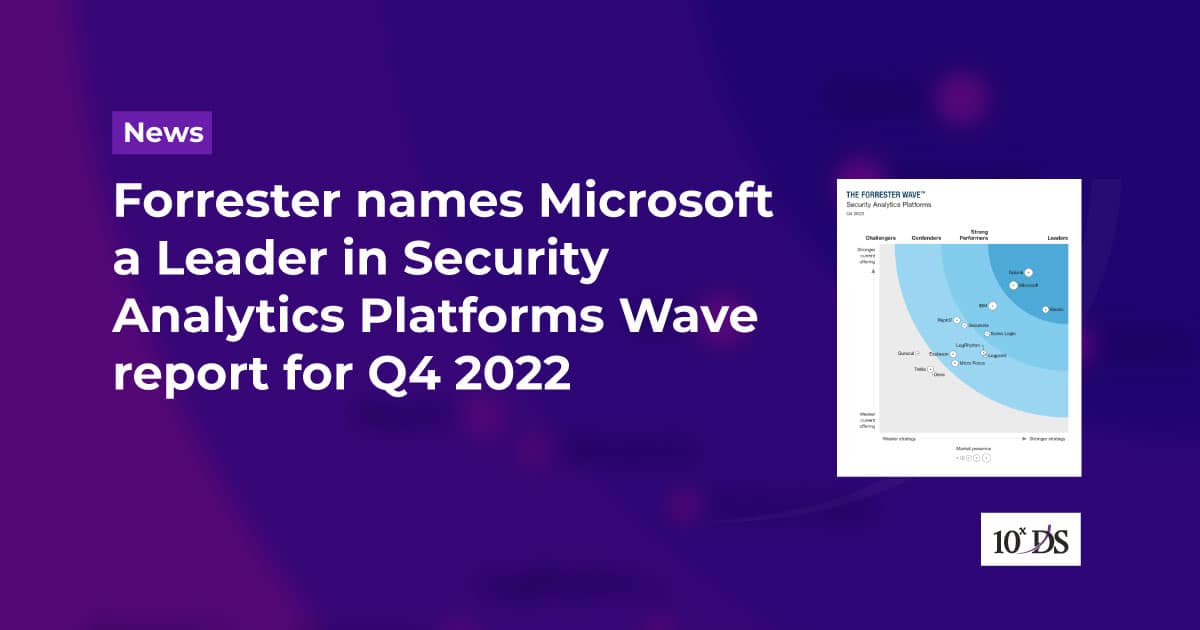 Microsoft A Leader In Security Analytics Platforms Wave Report By Forrester